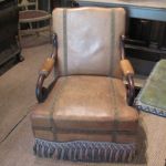Pair of High Style French 19th Century French Leather Chairs