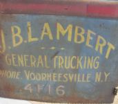 Vintage Delivery Truck Door