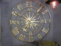 Flemish Wrought Iron Clock Face