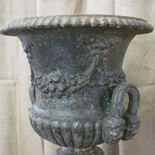 ENGLISH CAST IRON URN BY HANDYSIDE