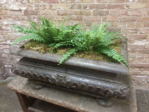 LARGE FRENCH CAST IRON JARDINIERE