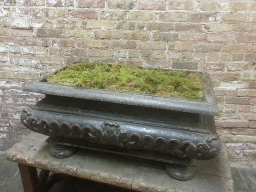 LARGE FRENCH CAST IRON JARDINIERE