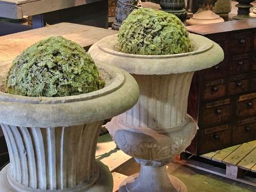 ITALIAN MARBLE URNS