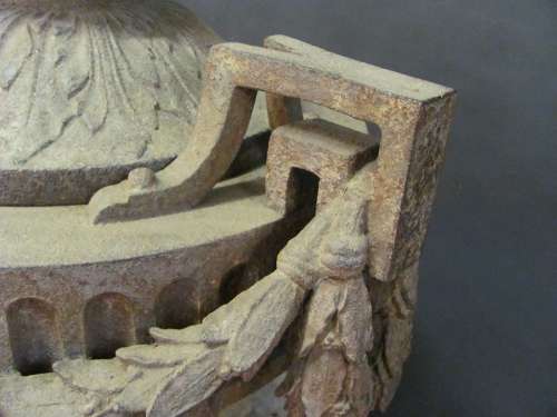 19TH CENTURY FRENCH IRON URN BY DUCEL