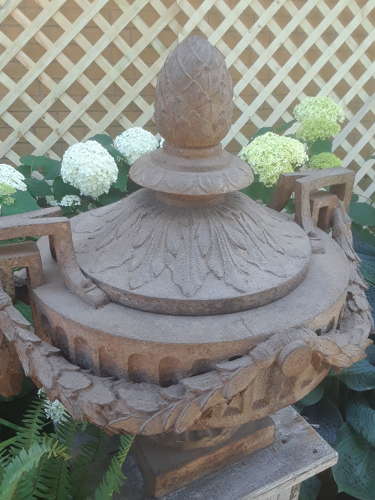 19TH CENTURY FRENCH IRON URN BY DUCEL