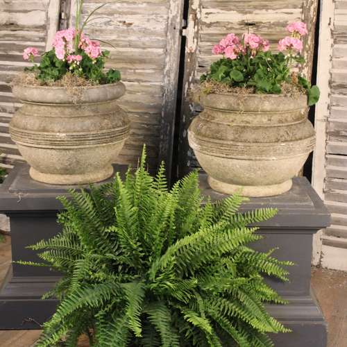 CARVED ITALIAN PLANTERS