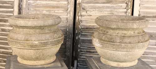 CARVED ITALIAN PLANTERS