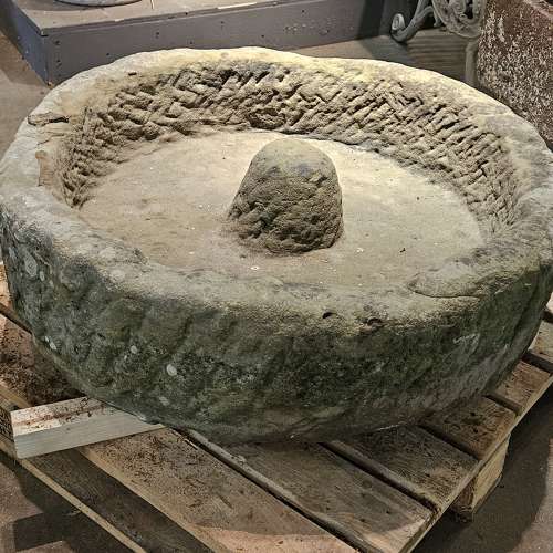 NEAR PAIR OF 19TH CENTURY ROUND TROUGHS