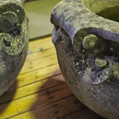 LARGE SCROLL HANDLED PLANTERS