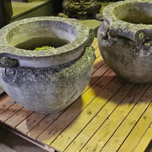 LARGE SCROLL HANDLED PLANTERS