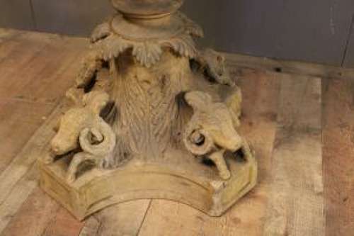 LARGE SCOTTISH TERRACOTTA URN ON BASE