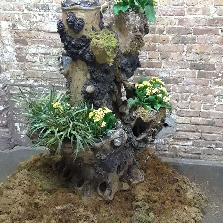 EXCEPTIONALLY LARGE SCOTTISH FIRECLAY PLANTER