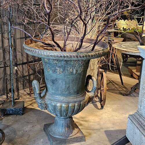 LARGE CONTINENTAL CAST IRON URN