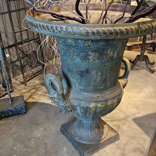 LARGE CONTINENTAL CAST IRON URN