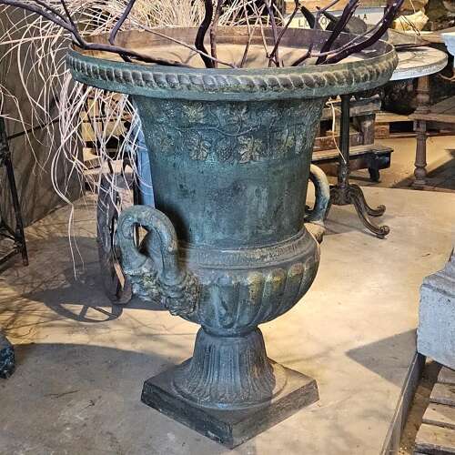 LARGE CONTINENTAL CAST IRON URN
