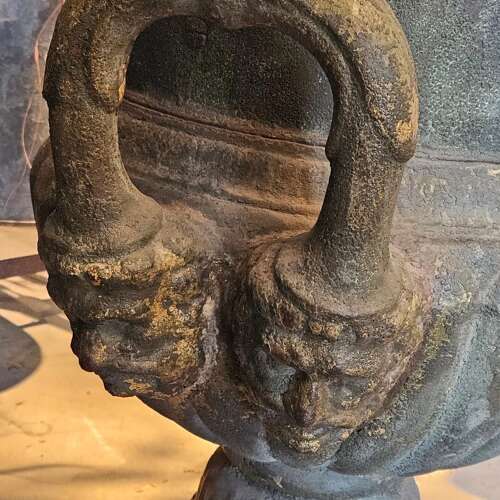 LARGE CONTINENTAL CAST IRON URN