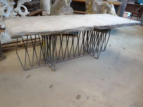 LARGE ITALIAN STONE GARDEN TABLE
