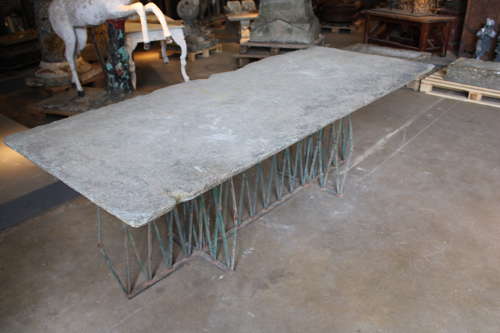 LARGE ITALIAN STONE GARDEN TABLE