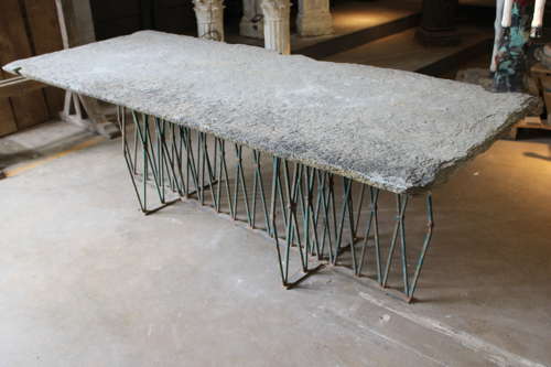 LARGE ITALIAN STONE GARDEN TABLE