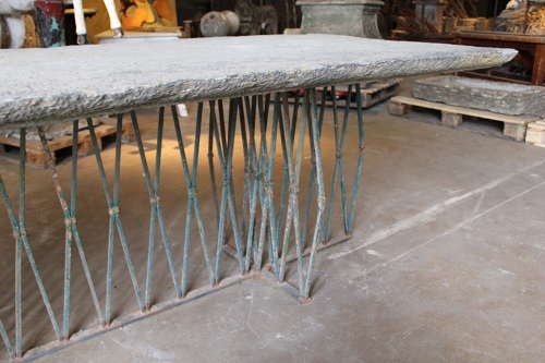 LARGE ITALIAN STONE GARDEN TABLE
