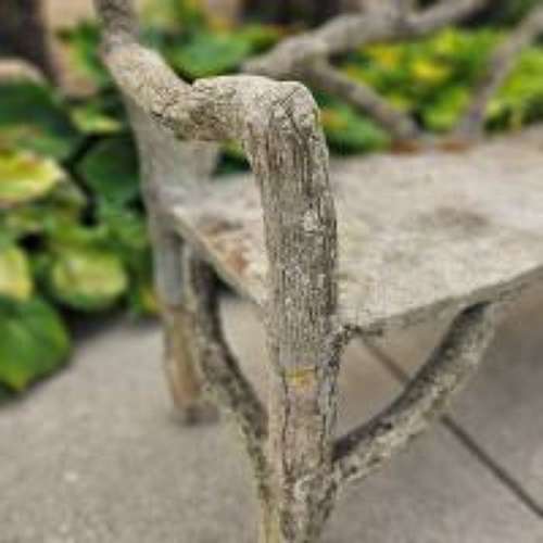 FRENCH FAUX BOIS GARDEN SEAT