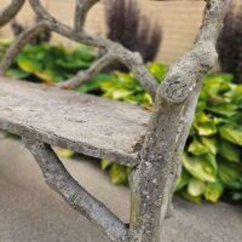 FRENCH FAUX BOIS GARDEN SEAT