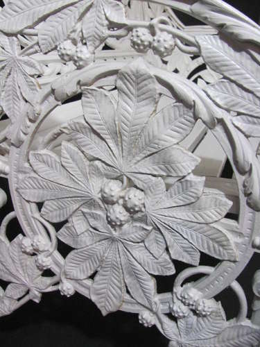 RARE SMALL COALBROOKDALE HORSE CHESTNUT GARDEN SEAT