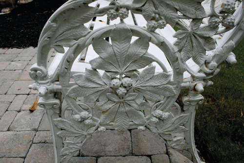RARE SMALL COALBROOKDALE HORSE CHESTNUT GARDEN SEAT