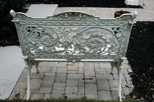 RARE SMALL COALBROOKDALE HORSE CHESTNUT GARDEN SEAT