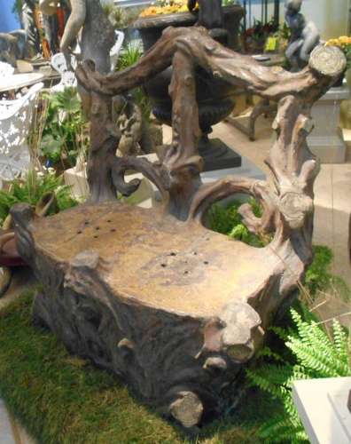 SCOTTISH FIRECLAY DOUBLE GARDEN SEAT