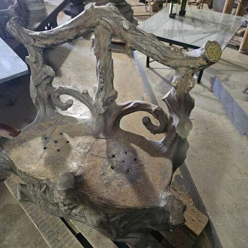 SCOTTISH FIRECLAY DOUBLE GARDEN SEAT