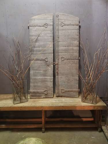 EARLY FRENCH WOOD SHUTTERS