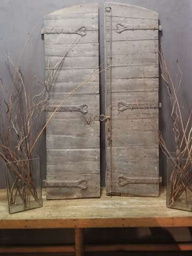 EARLY FRENCH WOOD SHUTTERS