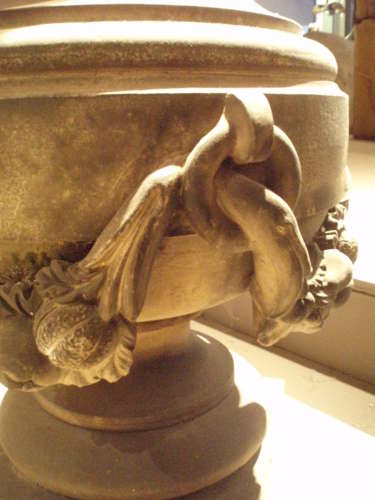 SET OF FOUR ENGLISH STONEWARE FINIALS