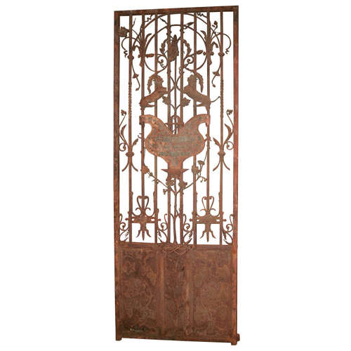 LATE 18TH/EARLY 19TH CENTURY FRENCH IRON DOOR