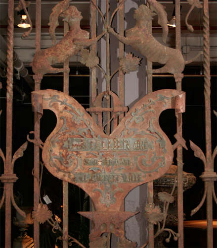LATE 18TH/EARLY 19TH CENTURY FRENCH IRON DOOR