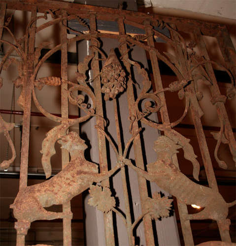 LATE 18TH/EARLY 19TH CENTURY FRENCH IRON DOOR