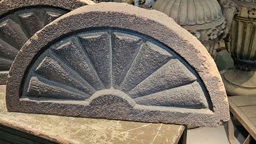 CARVED LUNETTE FORM ARCHITECTURAL ELEMENTS