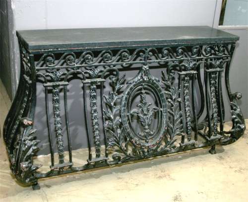 FRENCH CAST IRON BALCONY CONSOLE