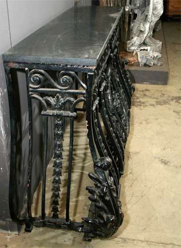 FRENCH CAST IRON BALCONY CONSOLE