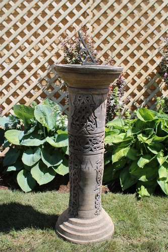 ENGLISH  ARTS & CRAFTS FIRECLAY SUNDIAL