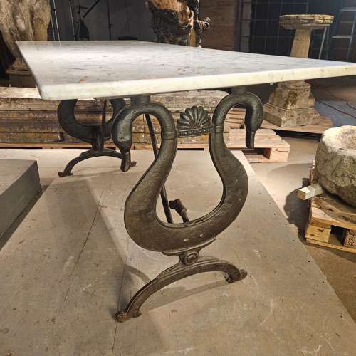 FRENCH MARBLE TOP TABLE