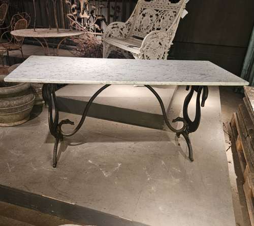 FRENCH MARBLE TOP TABLE