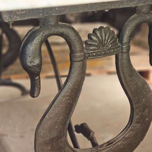 FRENCH MARBLE TOP TABLE