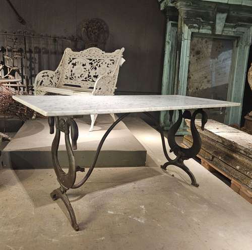 FRENCH MARBLE TOP TABLE