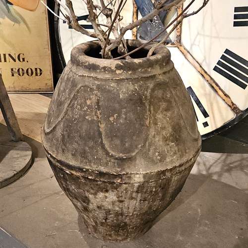 SPANISH TERRA COTTA GRAIN STORAGE JAR