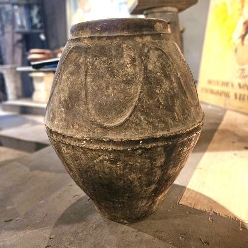 SPANISH TERRA COTTA GRAIN STORAGE JAR