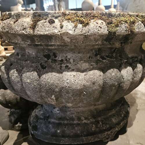 FRENCH CARVED STONE PLANTERS
