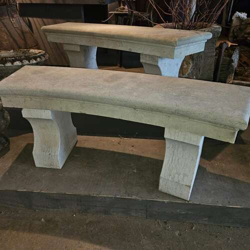 ITALIAN TRAVERTINE  GARDEN BENCHES