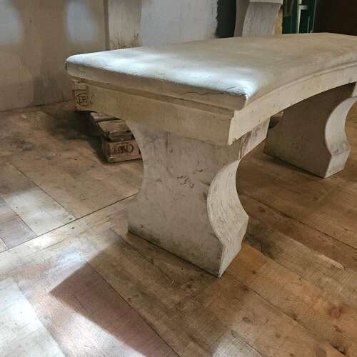 ITALIAN TRAVERTINE  GARDEN BENCHES